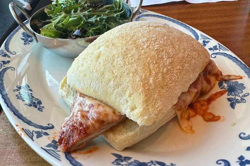 Maria & Enzo's Ristorante chicken parm panini 