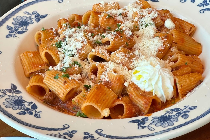 Maria & Enzo's rigatoni bolognese