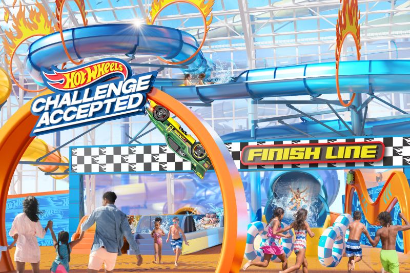 Mattel Wonder Hot Wheels waterslide concept right zoom