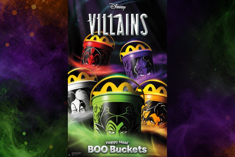 McDonald's turns villainous with Disney Villains Boo Buckets starting ...