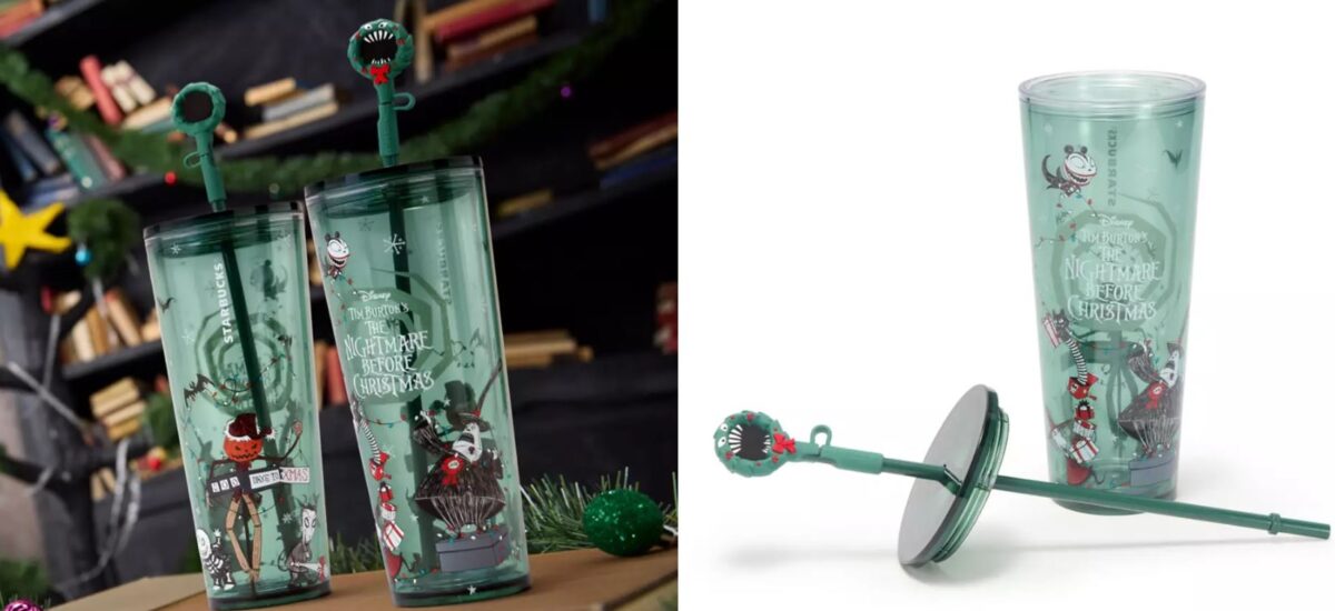 “The Nightmare Before Christmas” Starbucks tumbler images on Disney Store website