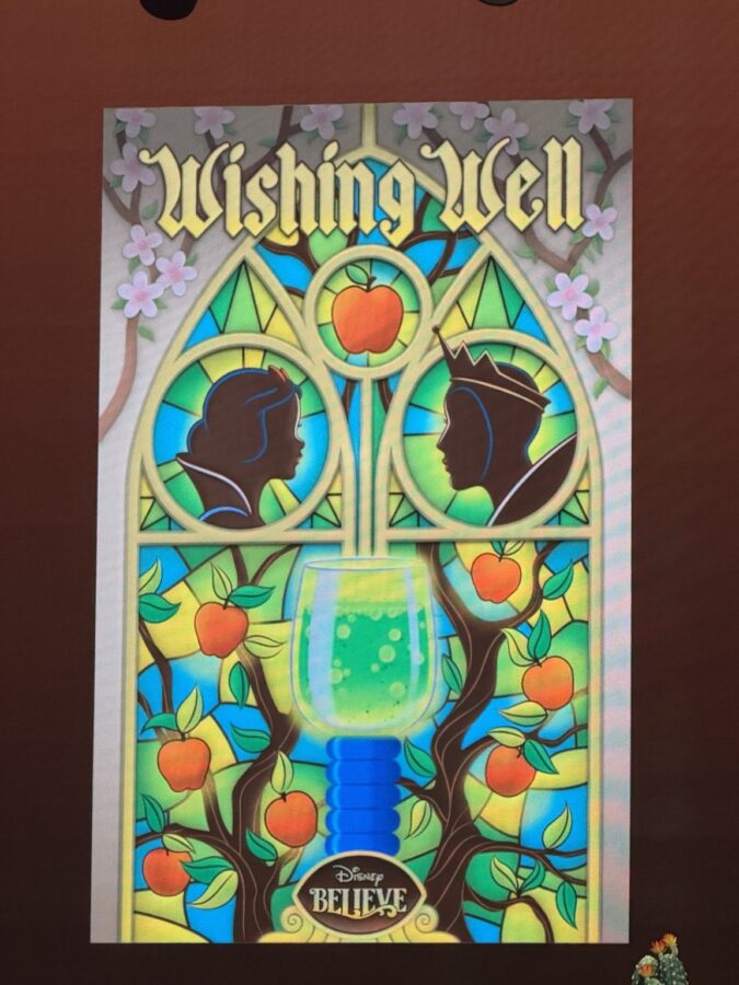 Snow White Wishing Well Lounge artwork Disney Believe reveal cruise 