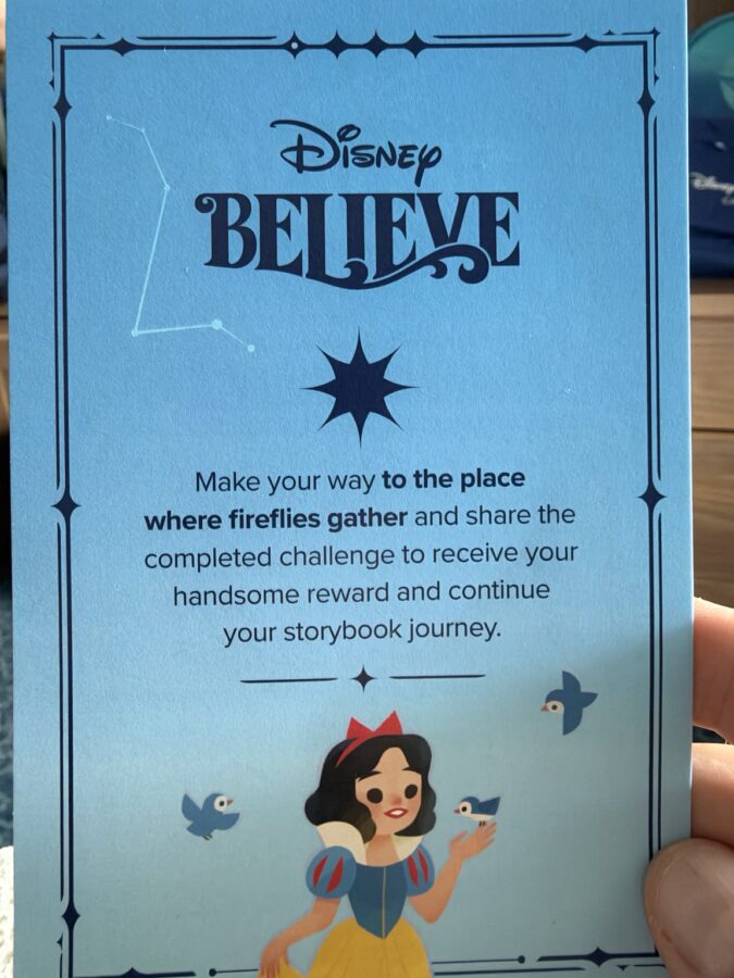 Snow White clue aboard Disney Believe reveal cruise