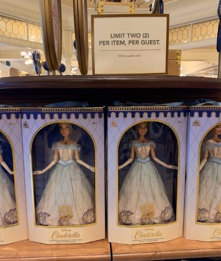 Walt Disney World 55th anniversary Cinderella doll Magic Kingdom 