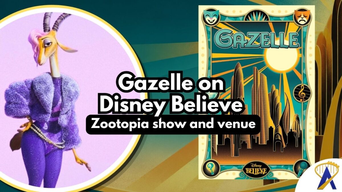 Zootopia venue announced Gazelle Disney Believe